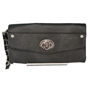 Jennifer Lopez J LO Black Chain Wrislet Wedding Party Cocktail Prom Purse Silver